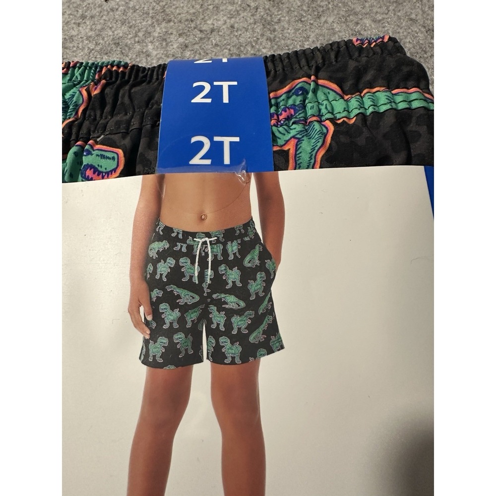 Boys Resort Swim Trunks With Built-In Liner By Member's Mark 2T Dinosaur Theme